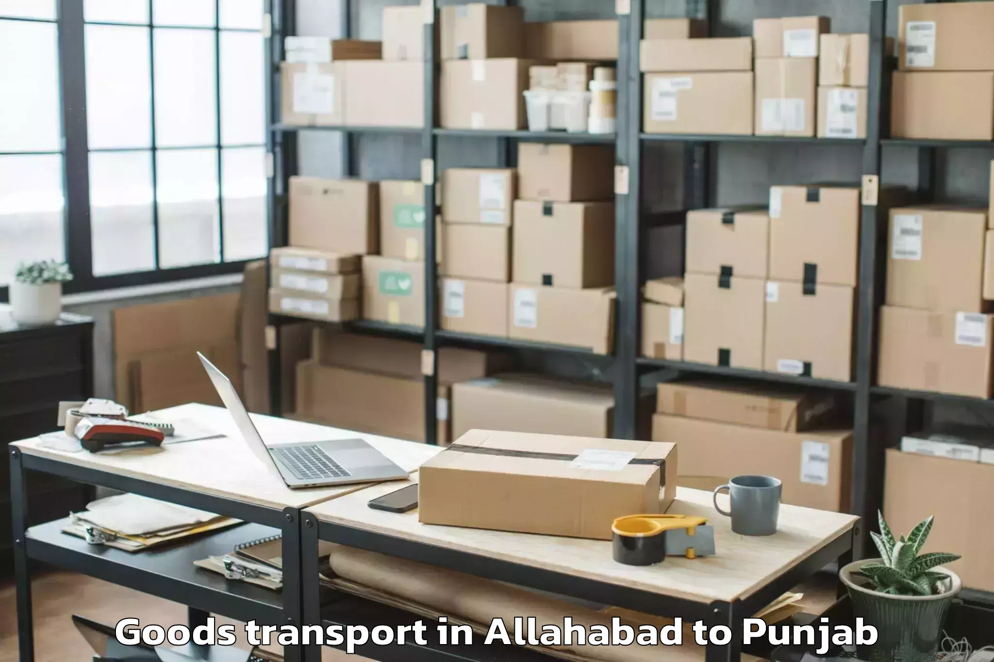 Affordable Allahabad to Banur Goods Transport